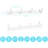 White Horizontal Aluminum 4-Hook Hanger