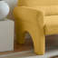 Salon jaune - Design moderne avec laine d'agneau, coussin lombaire, structure, laine d'agneau polyvalente pour 2 personnes-777563923