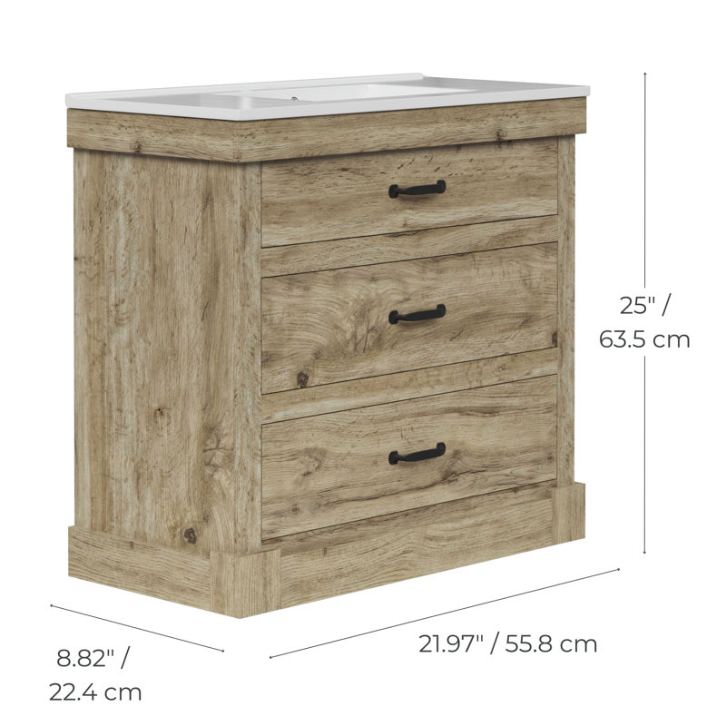 47mm Single Bathroom Vanity with Undermount Ceramic Basin