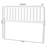 Baxton Studio Finley Turned Bobbin Headboard - Crafted Wood Panel with Decorative Spindle Design for Cottage Farmhouse Bedroom, Full, White-129908003