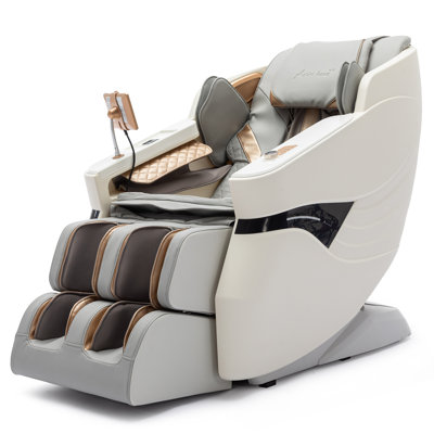 Artist Hand White 3D SL Track Zero Gravity Massage Chair with AI Voice Full Body Recliner with Wireless Charging