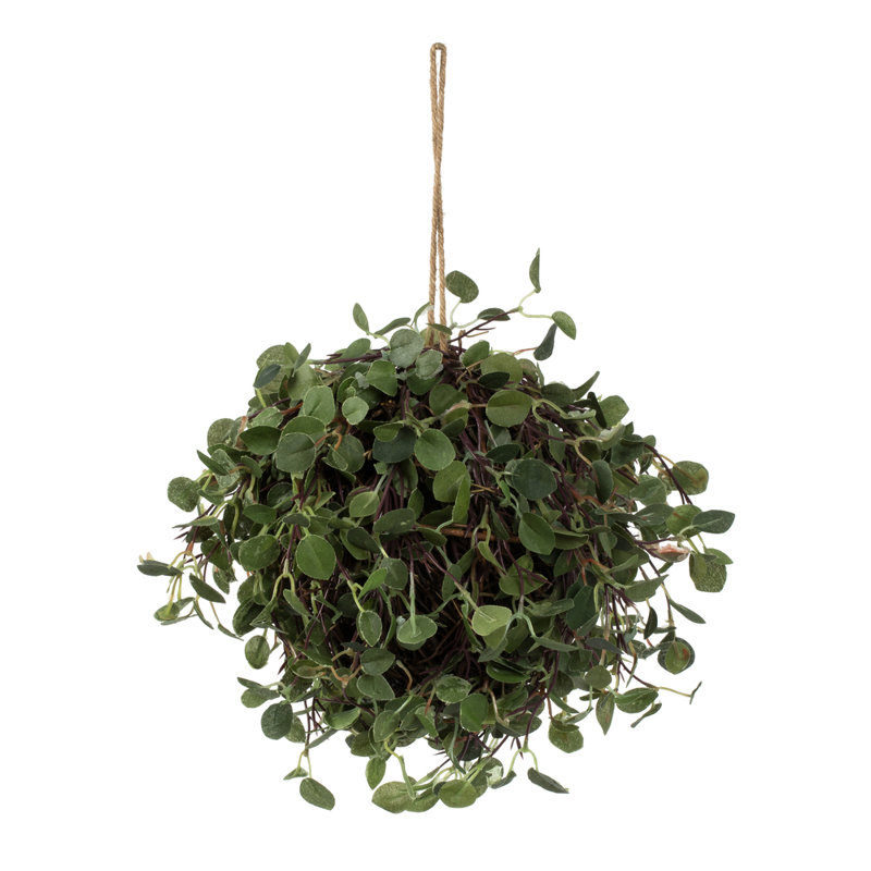 Boule de vigne ange artificiel vert, H 6 po x l 6 po x P 6 po