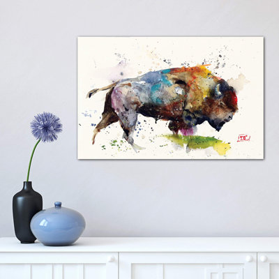 Bison II 1 Piece Wrapped Canvas Painting