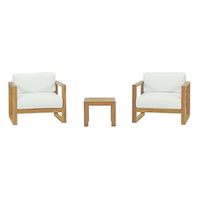 Upland 3 Piece Outdoor Patio Teak Set