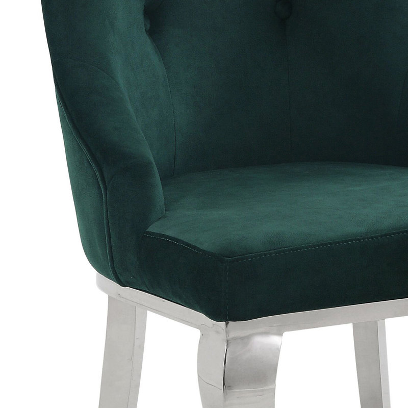 Ensemble de chaises de salle à manger Dekel, Vert foncé