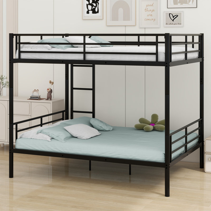 Metal Bunk Bed, Black