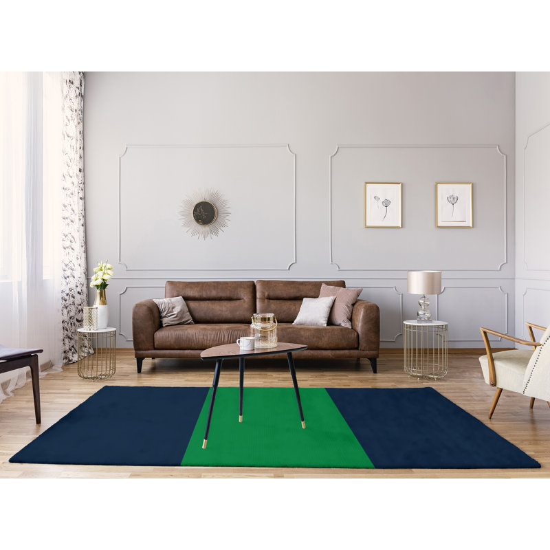 Tapis bleu/vert, Rectangle 8 pi x 10 pi