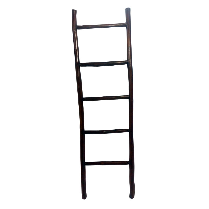66" H Teak Log Ladder