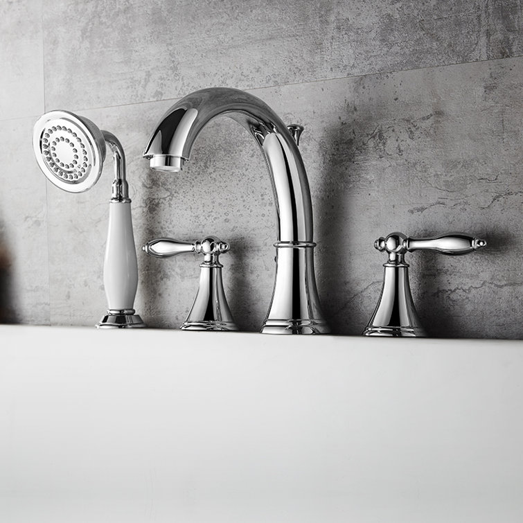 Julius 2 Handle Deck Roman Tub Faucet with Diverter
