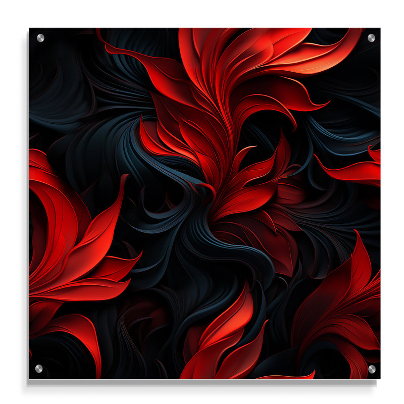 Woodbridge - Art mural abstrait en acrylique, H 30 po x l 30 po