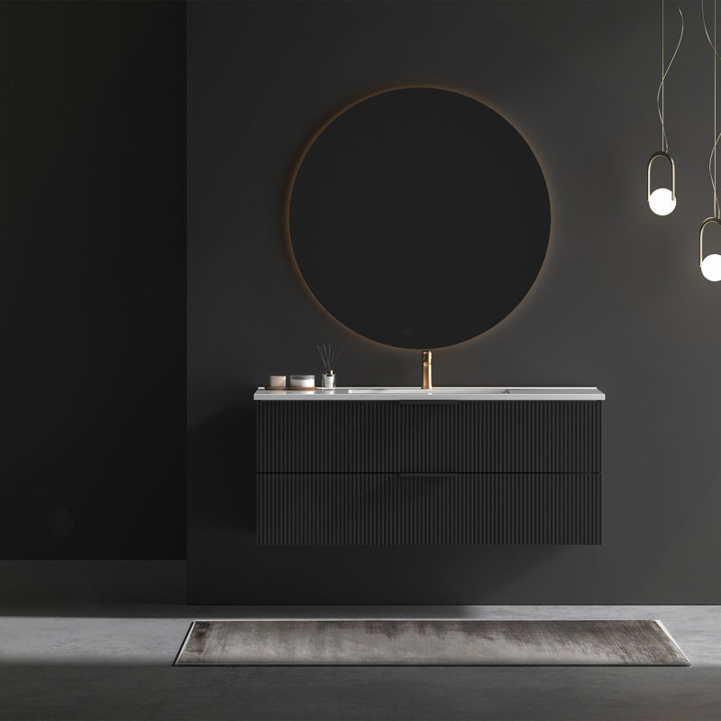 Armoire 48 "sans évier, Noir