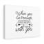 I Will Be With You - Wrapped Canvas Print-646194488