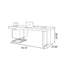 Bureau de direction blanc rectangulaire en pierre frittée avec tiroirs-2068700352-2068700366