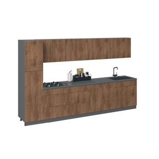 135'' W x 83'' H Medium Density Fiberboard (MDF) Kitchen Cabinet Set Ready-to-Assemble