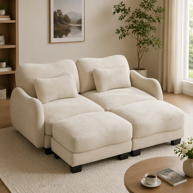 Canapé Chenille, Chenille beige