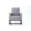 Chaise berçante gris acier avec dossier élégant
