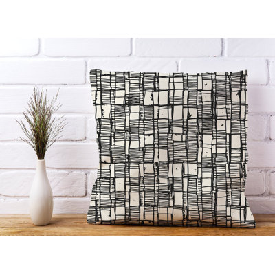 Elice Abstract Square Cushion