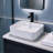Topcraft Square Art Vessel Sink White