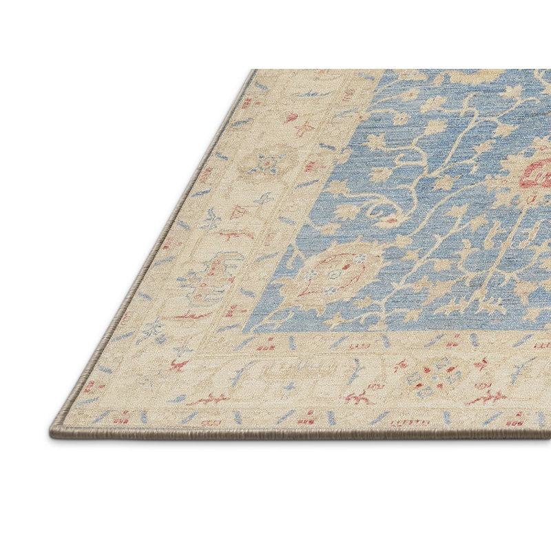 Tapis bleu / beige Grunin, Rectangle 2 pi x 3 pi