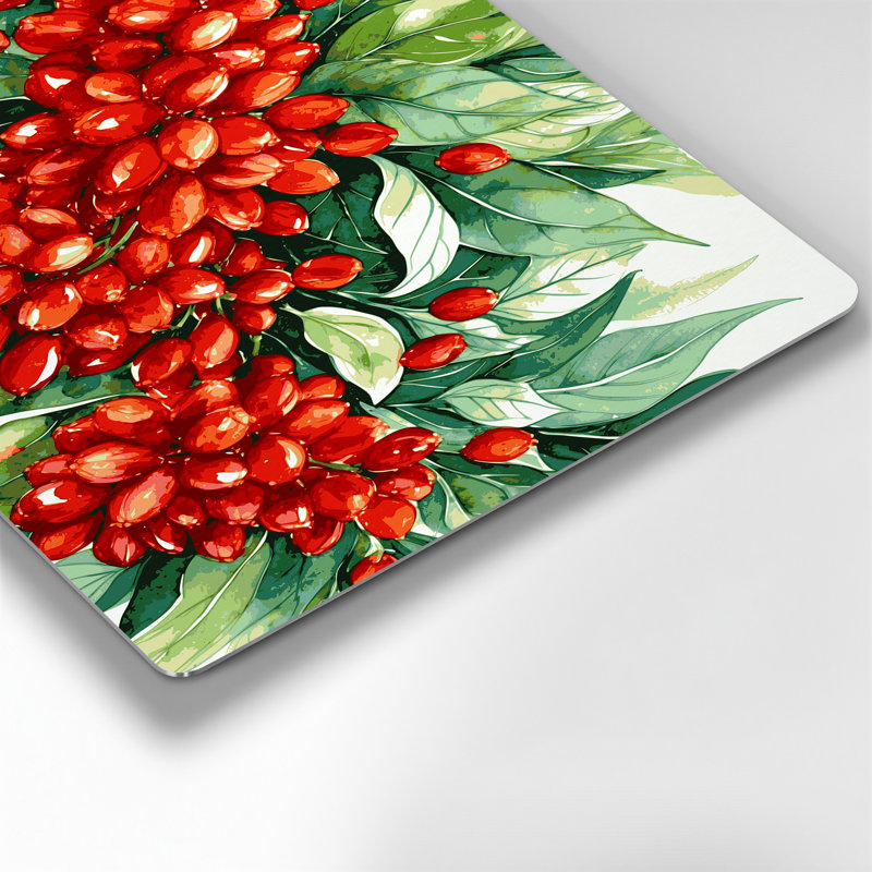 Art mural en métal «Fruit goji berry», H 20 po x l 30 po