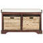 Banc de rangement rembourré à casiers Briananthony-864738077