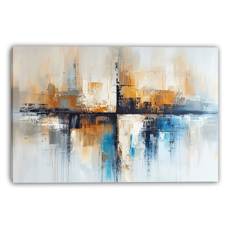 «Cross District», art mural sur toile tendue, H 12 po x l 16 po x P 1 po