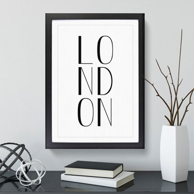 London - Picture Frame Typography