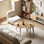 Table basse ronde moderne en chêne massif 29,5 po Fjord-550428543-550428416-543076796