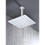 Pomme de douche pour salle de bain avec fonction haute, autonettoyante et économiseur d'eau - Acier inoxydable, 12 x 12 po, pluie spéciale blanche, économie, autonettoyant,