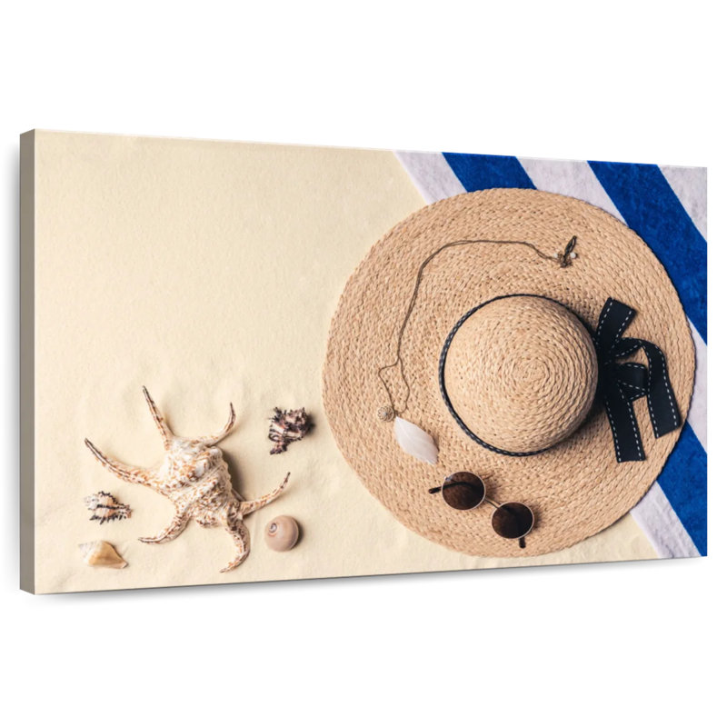 Gillard Sandy Beach Straw Hat, 34" H x 51" W
