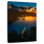 Coucher de soleil sur le lac Alvord Fiery Crater