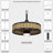 20" Boho Plug-In Outdoor Caged Ceiling Fan With Led Light And Remote