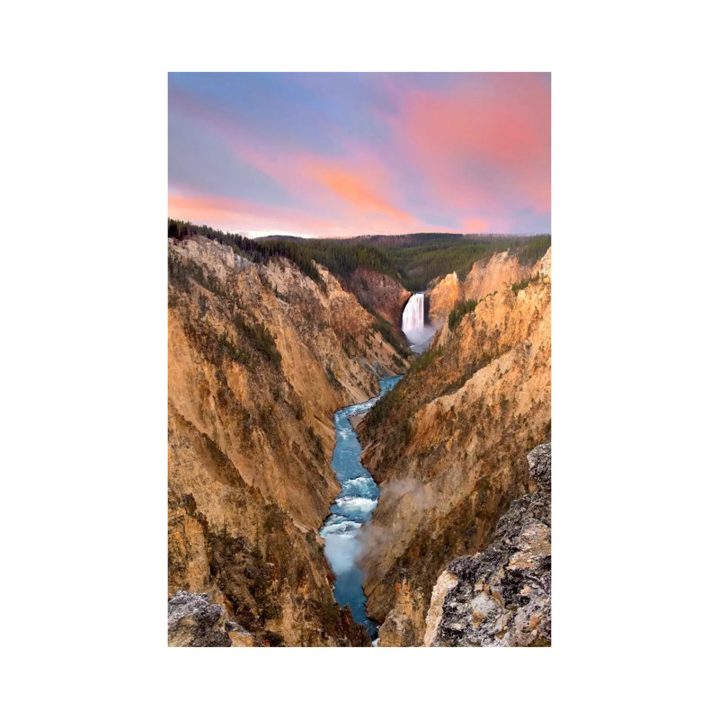 Lower Yellowstone Falls, Yellowstone National Park, Wyoming IV by Tim Fitzharris - Wrapped Canvas Print