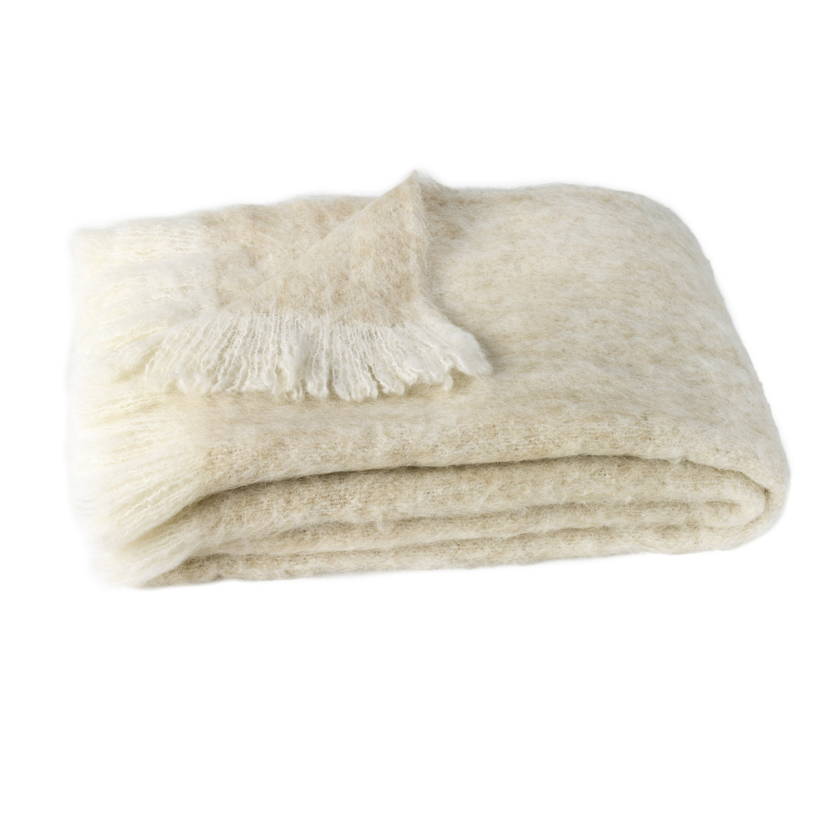 Kennon Hand Woven Throw Blanket, Sand