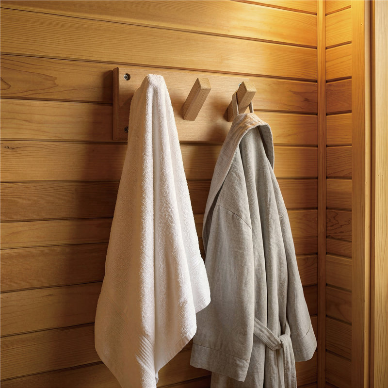 Porte-serviettes en bois Jingliving Saunas