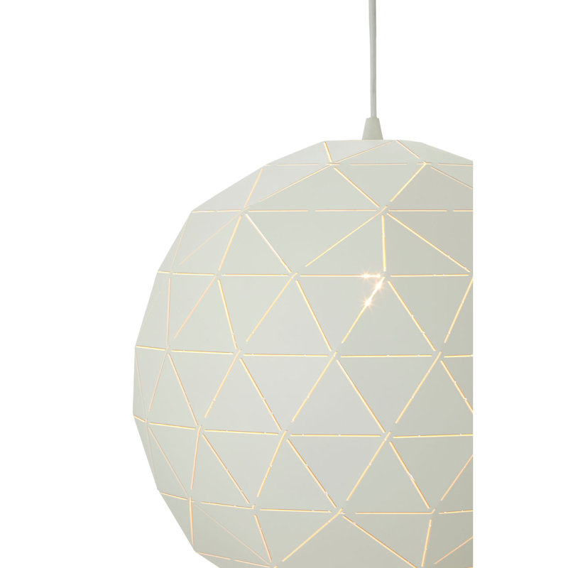 Cosima 1 - Light Single Pendant, Sandy White, Sandy White/White