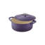 Cocotte ronde en fonte émaillée de couleur brune-794489904-782416809