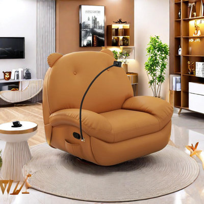Tandi Faux Leather Swivel Recliner