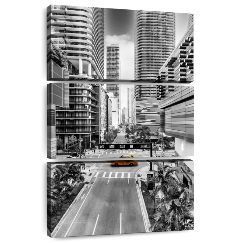 Sireci Sunshine Cab Miami Downtown, 50" H x 32" W