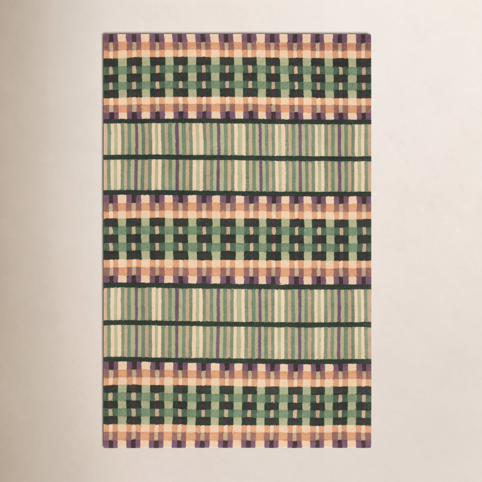 Karson Hand-Tufted Geometric Rug, Rectangle 3' x 5'