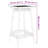 Square 55Cm L Outdoor Standing Height Table