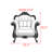 American-style light luxury leather sofa