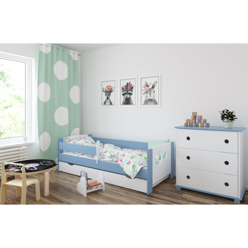 Humphrey Cabin Bed with Storage Included, 80 x 140cm, Blue