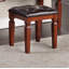 Ensemble de meuble-lavabo luxueux Majestic Classic couleur cerise avec tabouret et 3 tiroirs de rangement