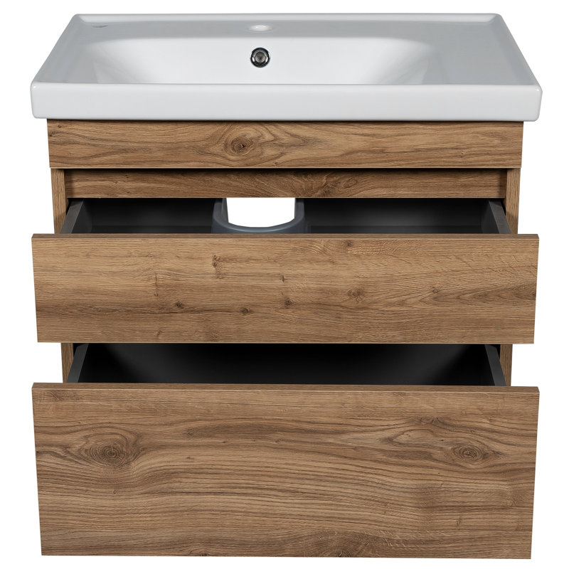 Meuble-lavabo simple 39,6 po avec plateau Caleshia