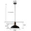 Luminaire suspendu conique unique à 3 lumières Glenover