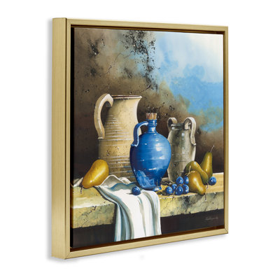 «Country Vineyard Still Life Floater», art mural par Lisa Kennedy