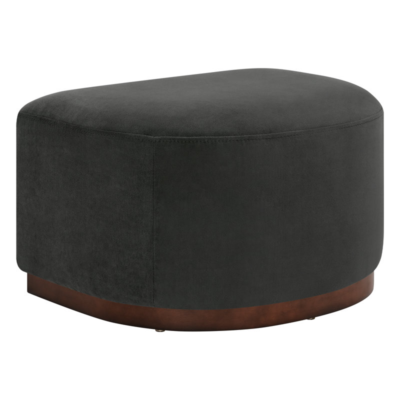 Upholstered Ottoman, Bella Asphalt
