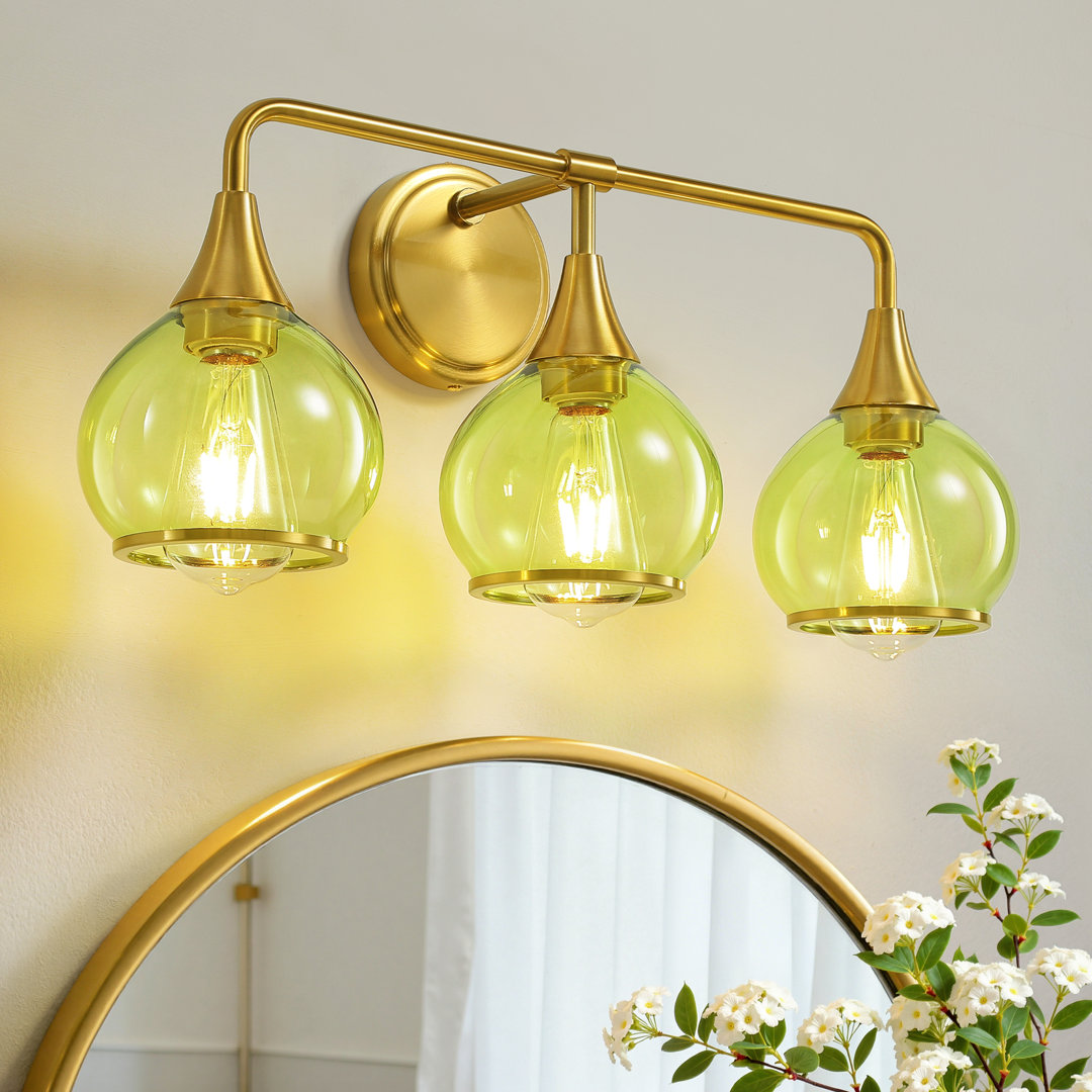 Lupe 3-Light Bathroom Dimmable Vanity Light Mercer41 