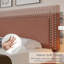 Grand lit plateforme tapissier en velours pour grand lit avec tête de lit réglable, cadre de lit moderne avec lattes de bois, aucun sommier requis-1516770713-1528948482